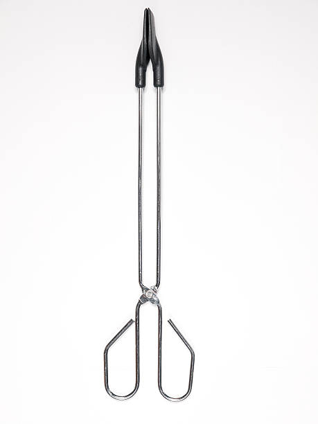 istock Stainless Steel BBQ Kitchen Tongs - Stock Image 486018881