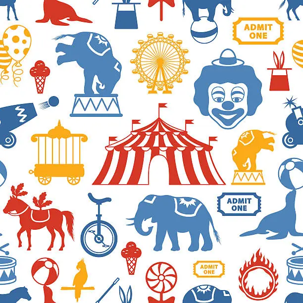 Vector illustration of Circus Pattern