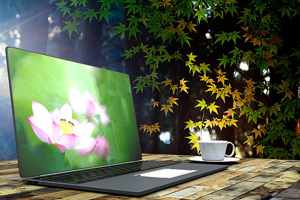 istock cup of coffee on a laptop 486022727