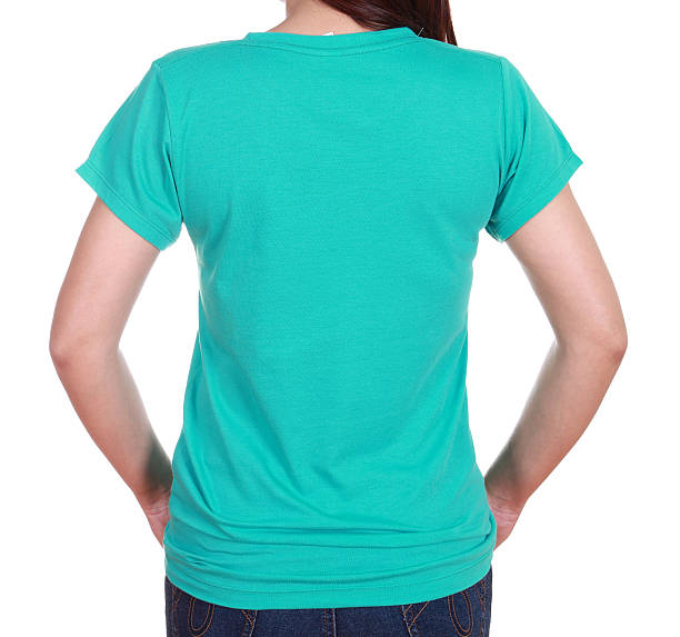 istock close-up female with blank t-shirt (back side) 486023007