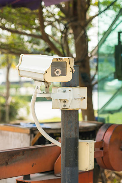 istock CCTV Camera in front of the village, residence 486024617