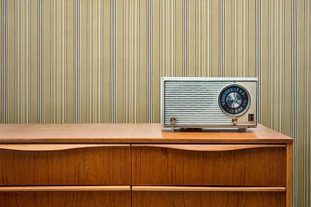 Photo of Vintage Radio On Dresser
