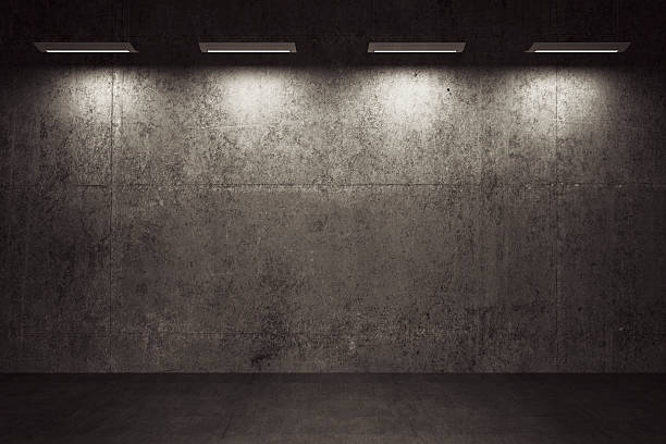 istock Empty room, concrete walls and floor 486025530