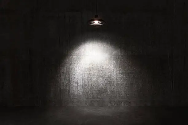 Photo of Empty room, concrete walls and floor