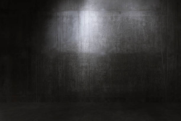 istock Empty room, concrete walls and floor 486025534
