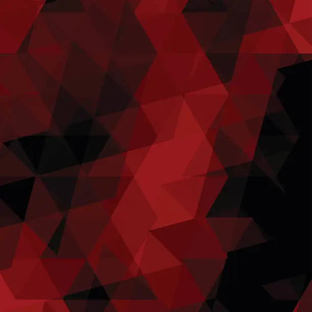 Vector illustration of abstract red triangle pattern background