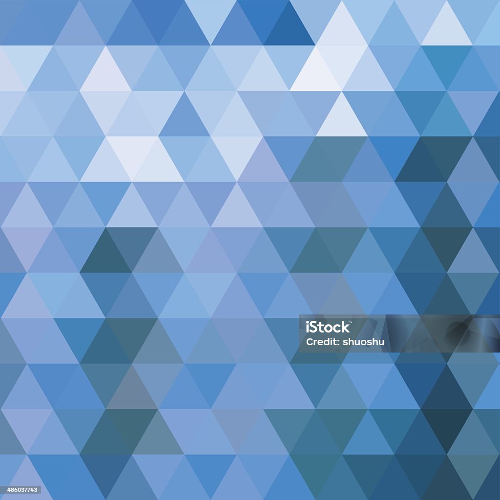 Abstract Blue Triangle Pattern Background Stock Illustration - Download ...