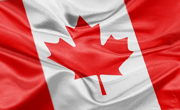 High resolution digital render of Canada flag.