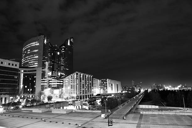istock Paris, business centre, black and white, cityscape 486037971