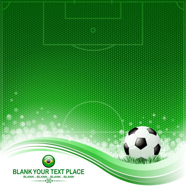 ilustrações de stock, clip art, desenhos animados e ícones de campeonato onda verde - football field backgrounds sport grass