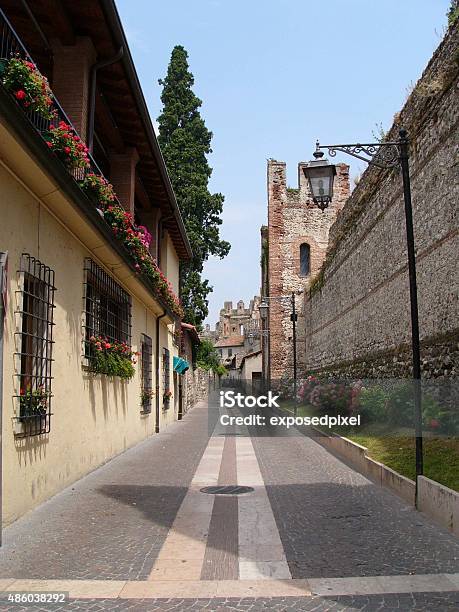 Street In Verona Italy Stock Photo - Download Image Now - 2015, Ancient, Building Exterior