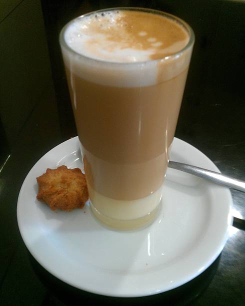 istock Cup of coffee with condensed milk 486038835
