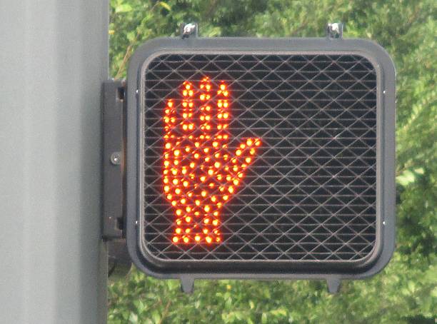 istock Electric Pedestrian Crosswalk Don't-Walk Signal 486039118