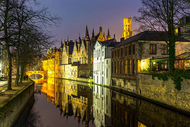 istock Bruges, Belgium at dusk 486042206