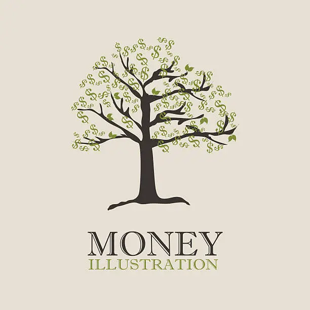 Vector illustration of money design