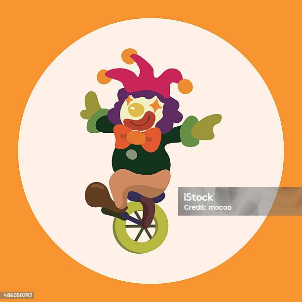 Circus Clown Theme Elements Stock Illustration - Download Image Now - Actor, Adult, Backgrounds