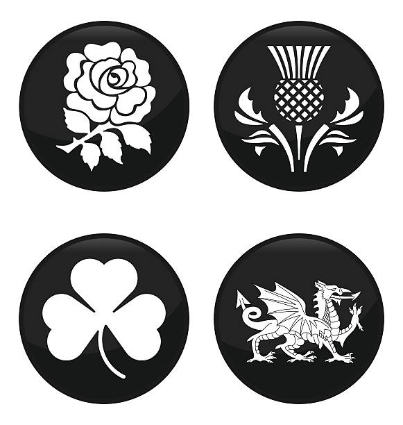 vereinigte königreich embleme - scottish national hat stock-grafiken, -clipart, -cartoons und -symbole