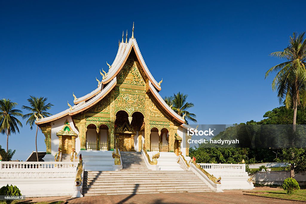 Wat Ho Pha Bang-buddhistischen Tempel in Luang Prabang - Lizenzfrei Architektur Stock-Foto