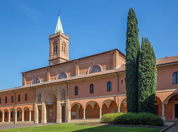 istock Bologna -  Saint Girolamo church from atrium. 486052157