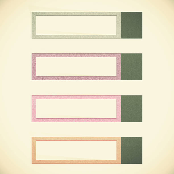 istock Header tag recycled paper on vintage tone background 486053379