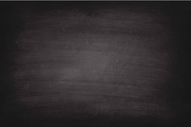 Vector of rough black chalkboard background Blank blackboard texture on wide background blackboard visual aid stock illustrations