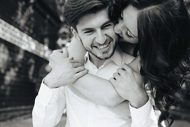 istock Woman Embracing Her Boyfriend From Behind 486063002