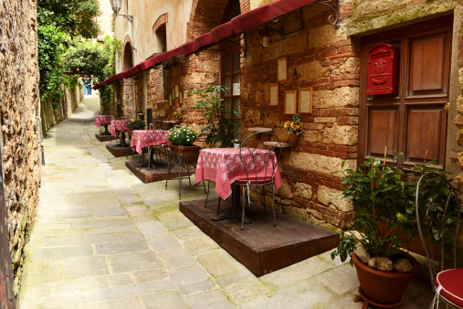 Restaurant Outdoor,Tuscany, Italy