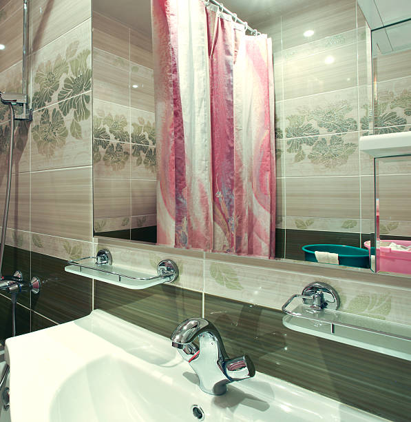 istock green interior of luxury bathroom 486070481