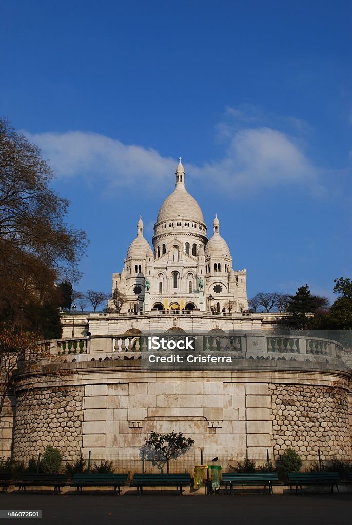 Sacre Coeur, Montmartre, Parigi - Foto stock royalty-free di Ambientazione esterna