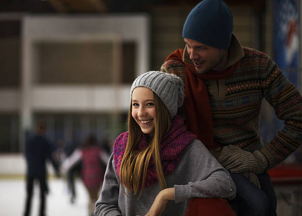 istock Winter sport, father and daughter 486074335