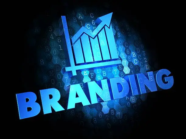 Photo of Branding. Growth Concept on Digital Background.