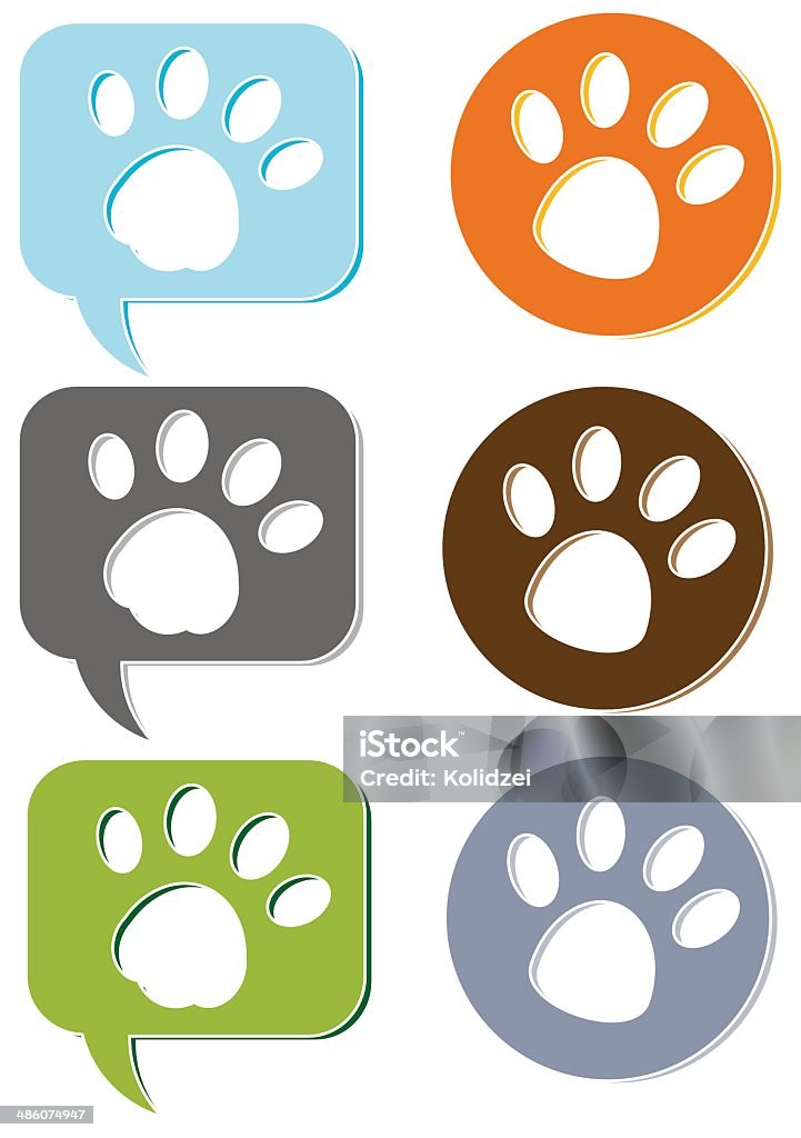 Editable Paws Paws Stock Illustration - Download Image Now - Animal, Animal Body Part ...