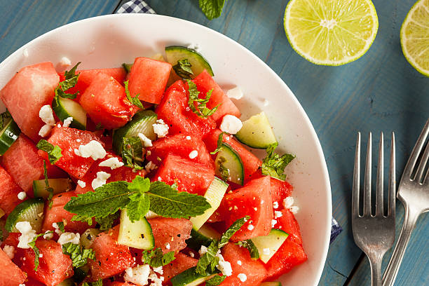 istock Healthy Organic Watermelon Salad 486076255
