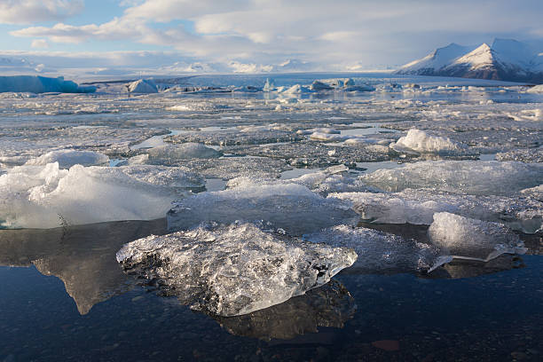 istock Frozen lake in south of Iceland 486077554