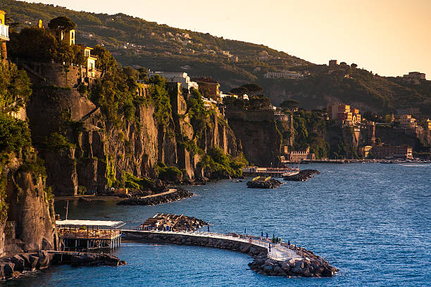 Coast of Piano di Sorrento. Campania, Italy stock photo