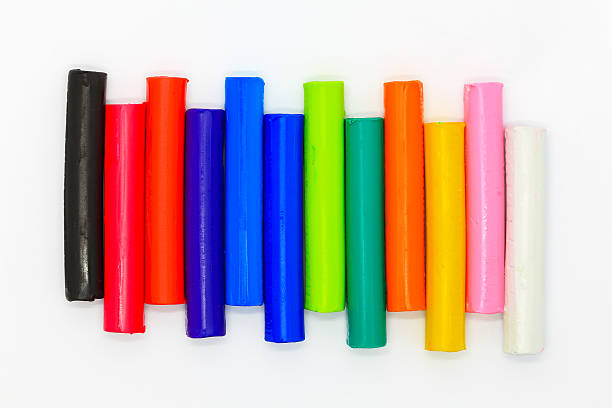 istock Ranibows color plasticine sticks for children playing 486079382