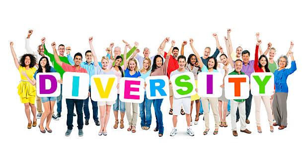 istock Multi-Ethnic Group Of People Holding Cardboards Forming Diversity 486086425