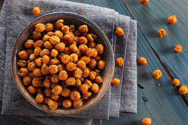 istock Healthy Roasted Seasoned Chick Peas 486086733