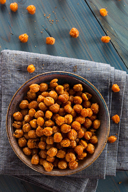 istock Healthy Roasted Seasoned Chick Peas 486086735