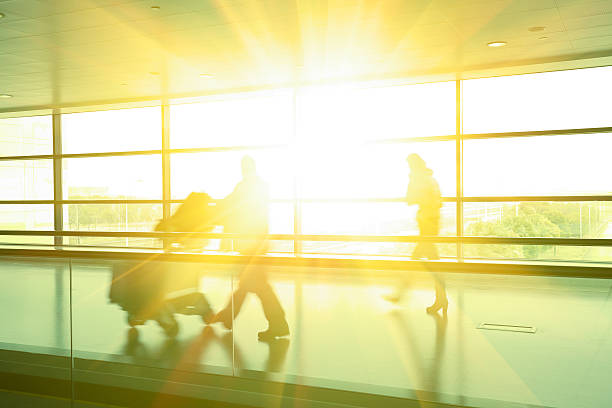 istock Modern building aisle interior glass wall 486086886