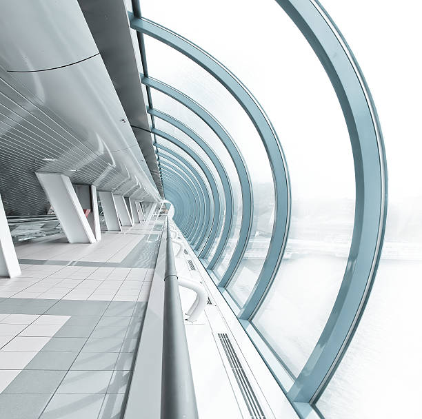 istock hemispherical airport interior in futuristic style 486087247
