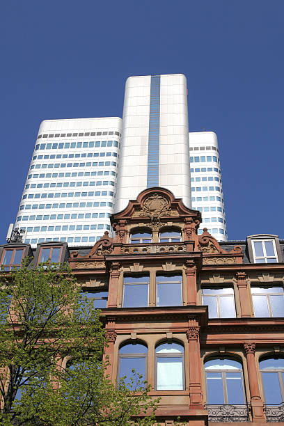 istock historical and modern building in Frankfurt 486091403