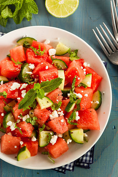 istock Healthy Organic Watermelon Salad 486091583