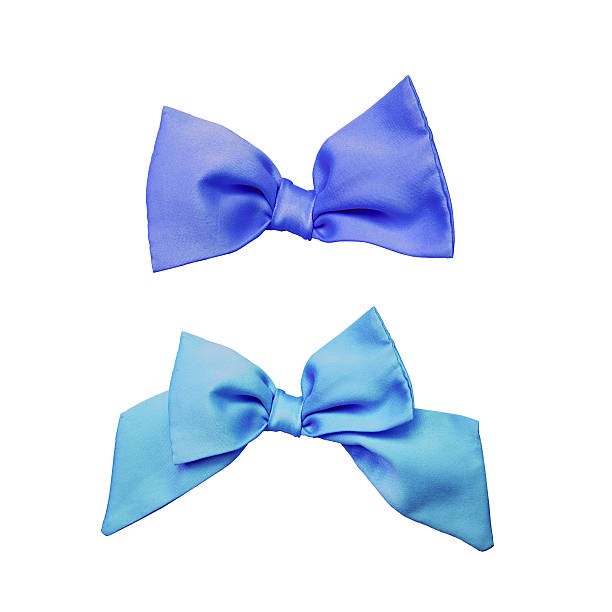 istock blue ribbon bows tie isolated on white background 486093610