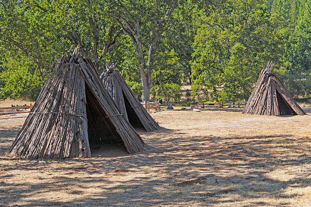 istock Miwok Village replicas 486095222