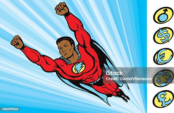 Flying Fast Cartoon Flying Into Action Stock Illustration - Download Image Now - Activity ...