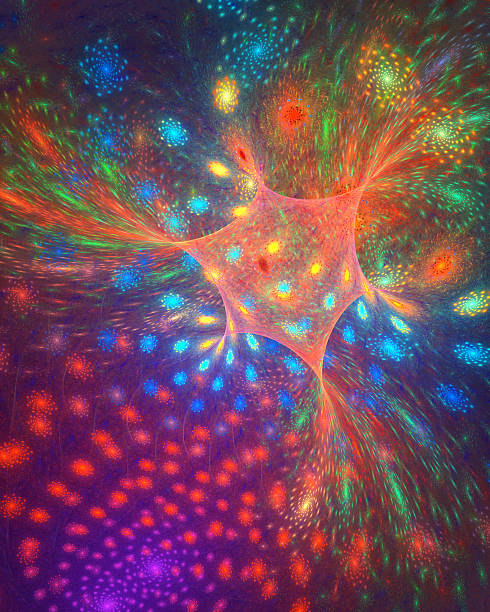 istock Star dance. Fractal background 486100212