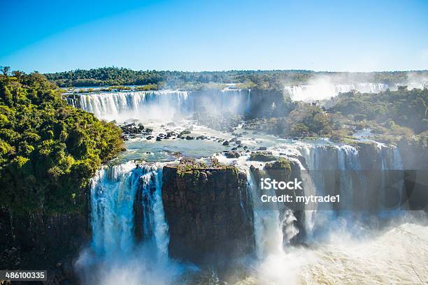 Iguazu Falls Or Devils Throat Stock Photo - Download Image Now - Iguacu Falls, Argentina, Iguacu National Park