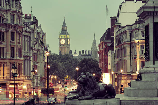istock Street view of Trafalgar Square 486100415