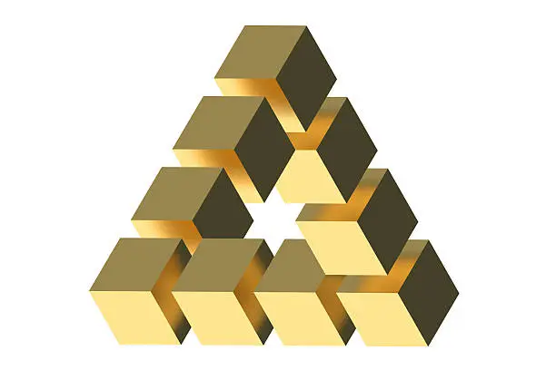 Photo of The Penrose triangle optical illusion